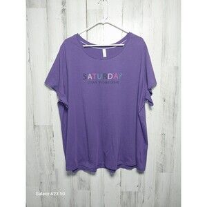 Sleep By Cacique 22/24 Purple Saturday Stay Forever Sleepshirt